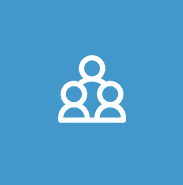square blue icon network