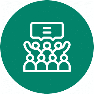 green circle program participate icon