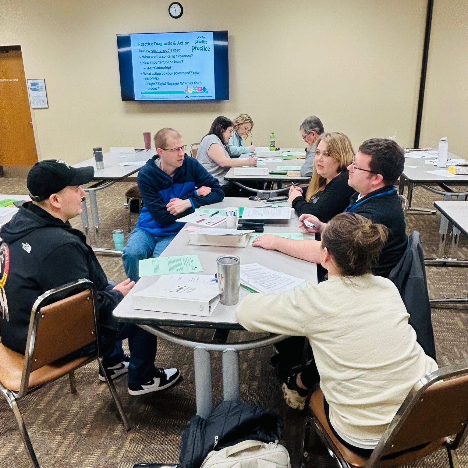 leadership training during linc sitting at table