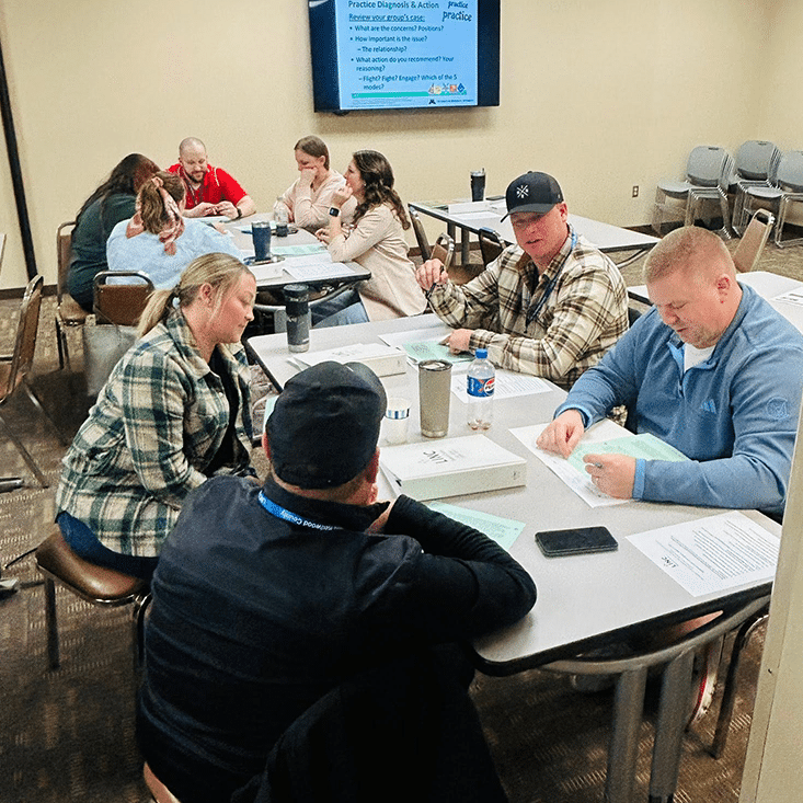 linc participants busy with classroom work