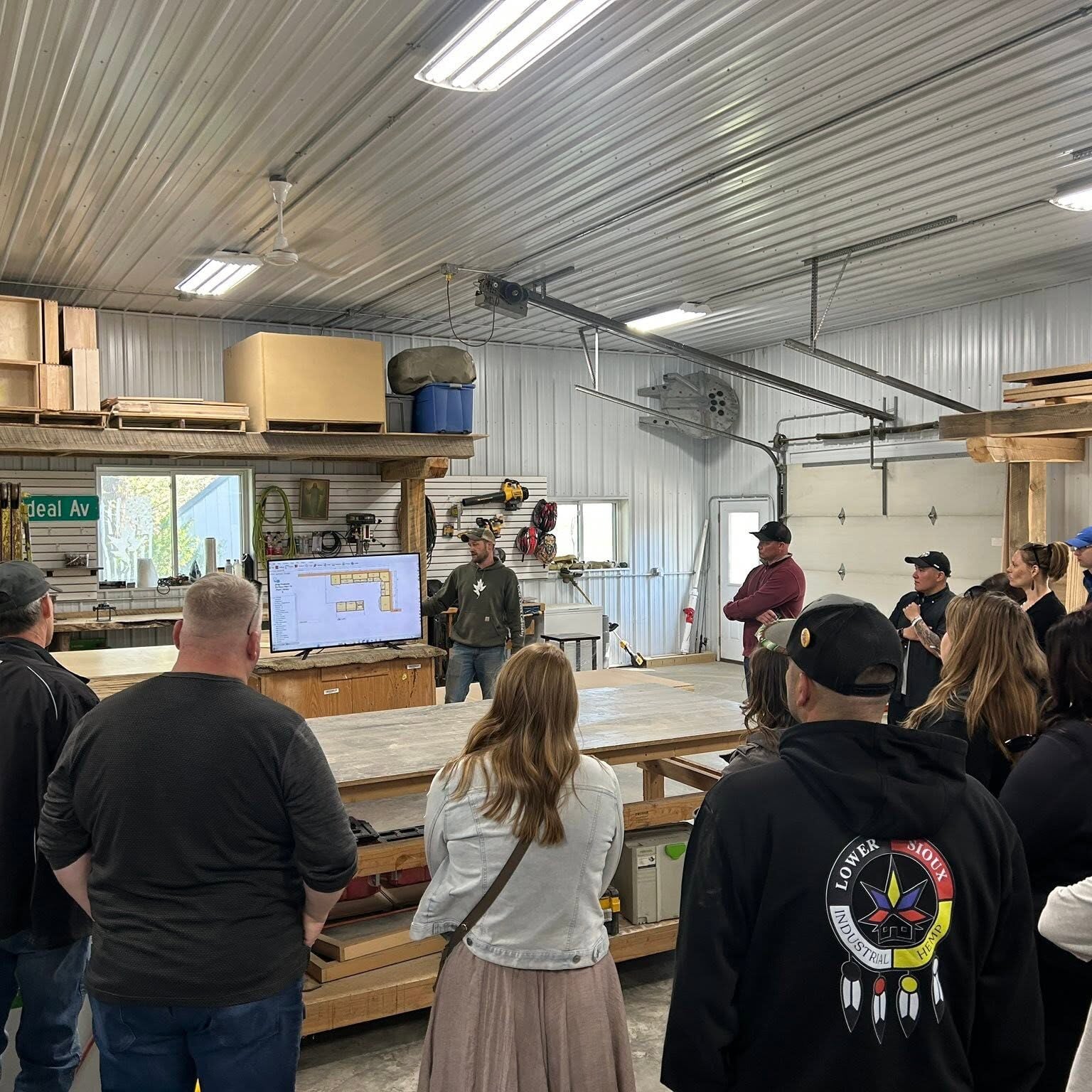 linc tour at cleark creek cabinetry in workshop